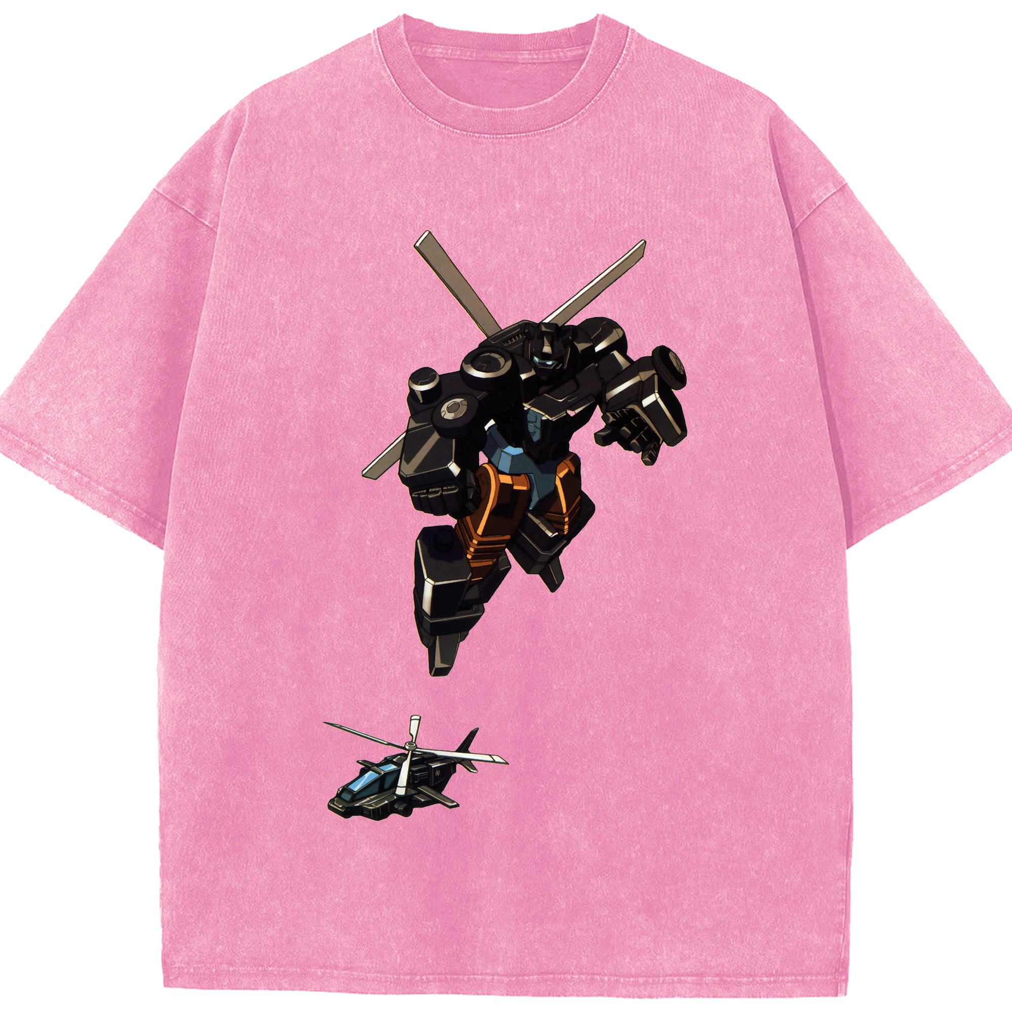 （画像用）  綿100% ヴィンテージ風 半袖Tシャツ（フロントプリント）